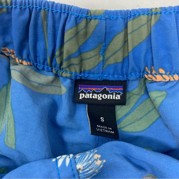 Patagonia Women's Baggies Parrot Blue Shorts Small - Picture 4 of 12